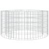 Gabion Fire Pit Ø 39.4" Galvanized Iron